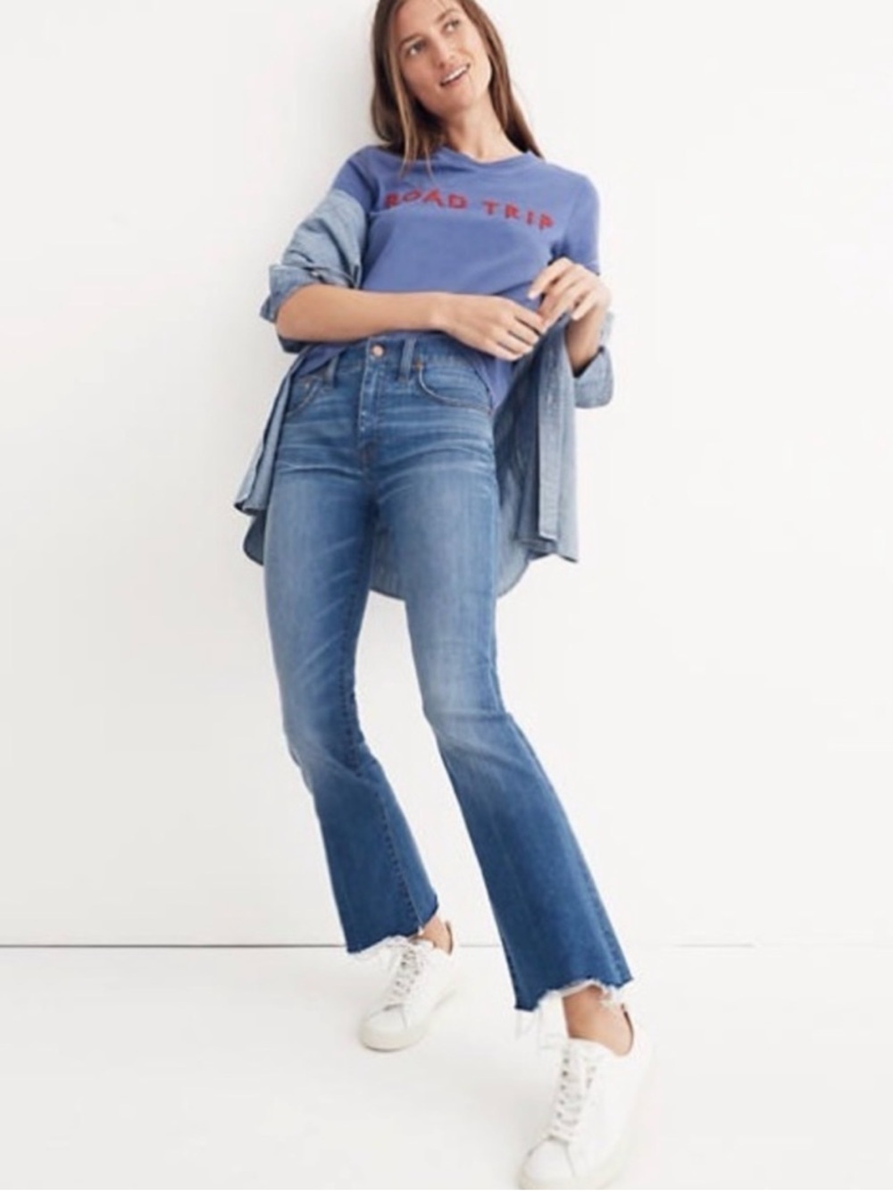 Madewell Cali Demi Boot Destructed Hem
